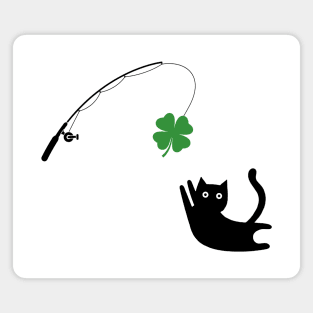 Funny Cat St Patrick's Day Magnet